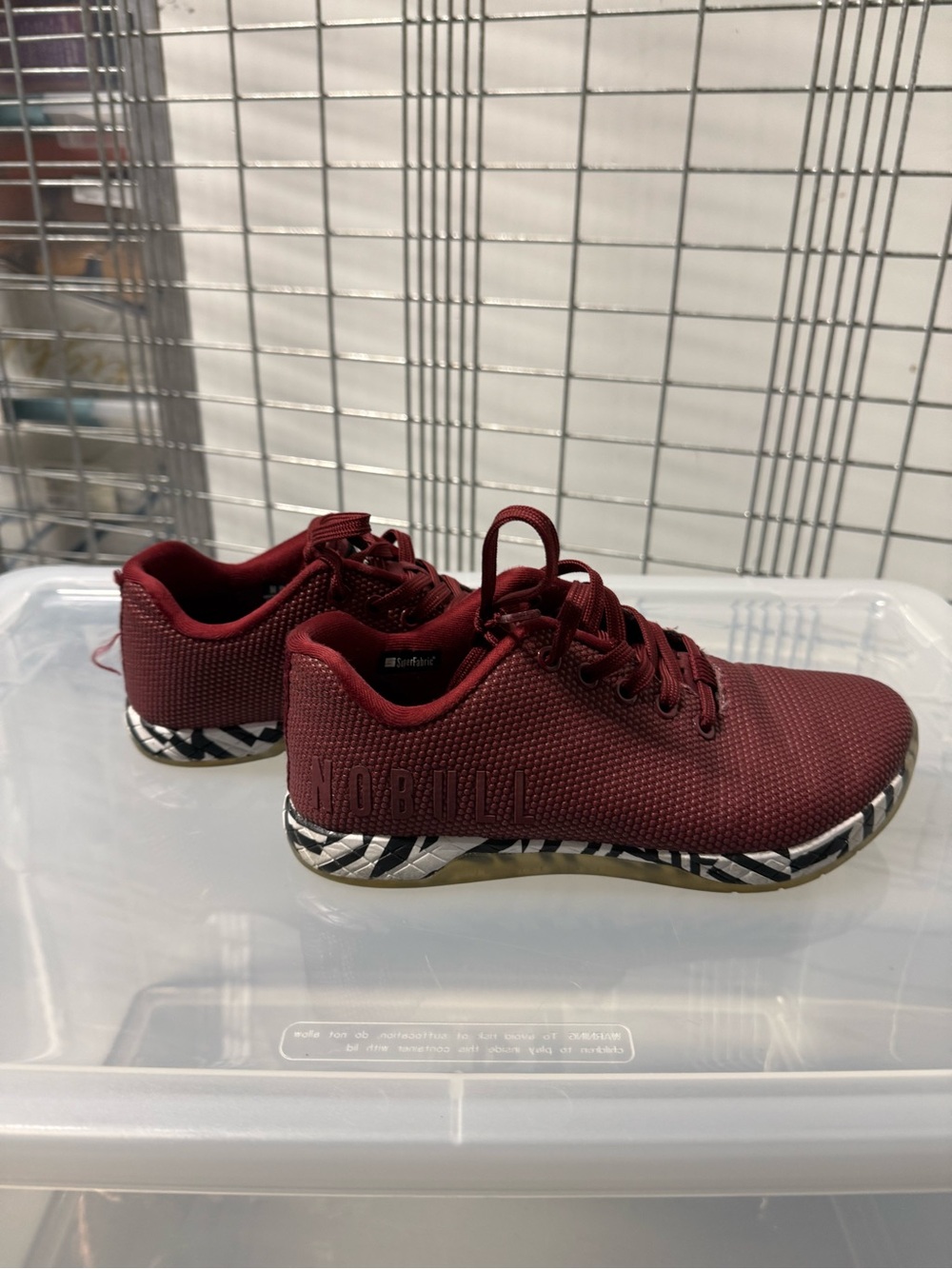 NOBULL Maroon Knit Trainer